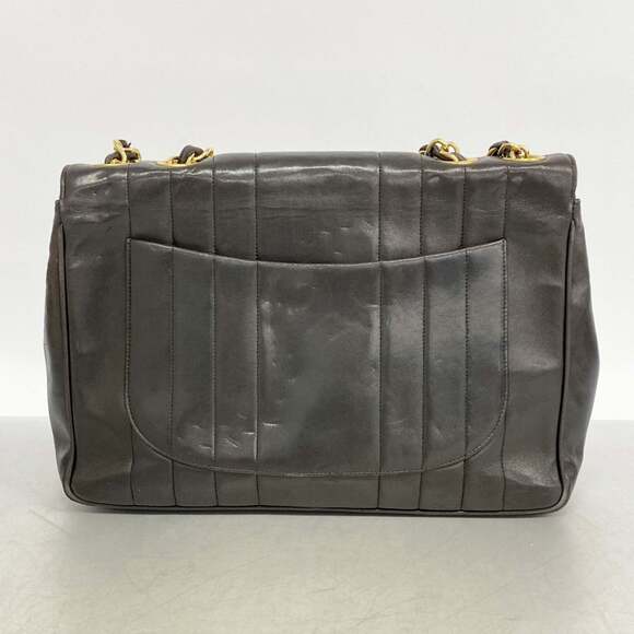 Chanel Mademoiselle Shoulder Bag, Double Chain, Lambskin, Black, Women's - Picture 12 of 12